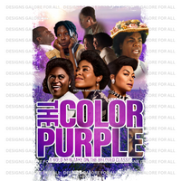 Color Purple DTF Transfer