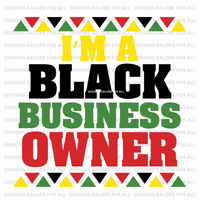 Black Business Owner DTF Transfer