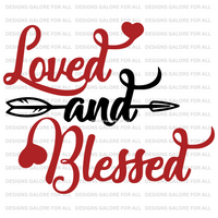 Love & Blessed DTF Transfer